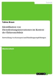 Cover von Identifikation von Dienstleistungsinnovationen im Kontext der Elektromobilität