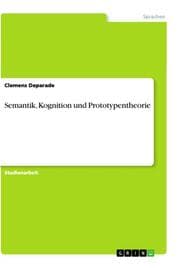 Cover von Semantik, Kognition und Prototypentheorie