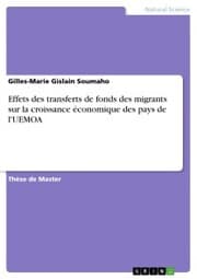 Cover von Effets des transferts de fonds des migrants sur la croissance économique des pays de l'UEMOA