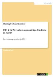 Cover von FRS 4 für Versicherungsverträge. Ein Ende in Sicht?