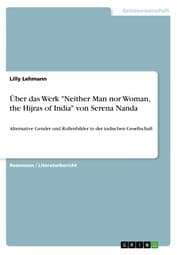 Cover von Über das Werk 'Neither Man nor Woman, the Hijras of India' von Serena Nanda
