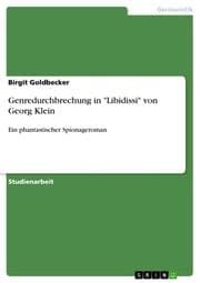Cover von Genredurchbrechung in 'Libidissi' von Georg Klein