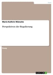 Cover von Perspektiven der Regulierung