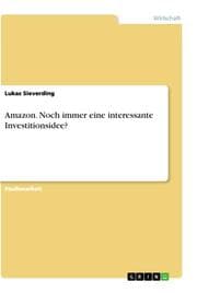 Cover von Amazon. Noch immer eine interessante Investitionsidee?