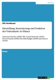 Cover von Darstellung, Inszenierung und Funktion der Visitenkarte in Filmen