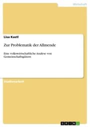 Cover von Zur Problematik der Allmende
