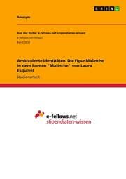 Cover von Ambivalente Identitäten. Die Figur Malinche in dem Roman 'Malinche' von Laura Esquivel
