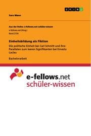 Cover von Einheitsbildung als Fiktion