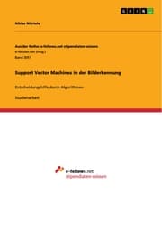 Cover von Support Vector Machines in der Bilderkennung