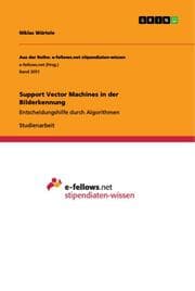 Cover von Support Vector Machines in der Bilderkennung