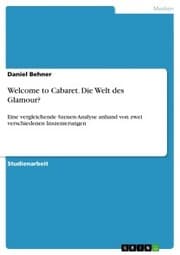 Cover von Welcome to Cabaret. Die Welt des Glamour?