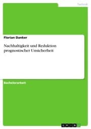 Cover von Nachhaltigkeit und Reduktion prognostischer Unsicherheit