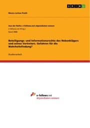 Cover von Beteiligungs- und Informationsrechte des Nebenklägers und seines Vertreters. Gefahren für die Wahrheitsfindung?