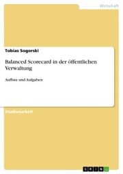Cover von Balanced Scorecard in der öffentlichen Verwaltung