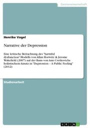 Cover von Narrative der Depression