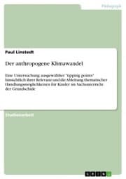 Cover von Der anthropogene Klimawandel