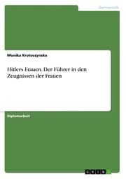 Cover von Hitlers Frauen. Der Führer in den Zeugnissen der Frauen