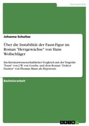 Cover von Über die Instabilität der Faust-Figur im Roman 'Herzgewächse' von Hans Wollschläger
