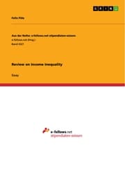 Cover von Review on Income Inequality