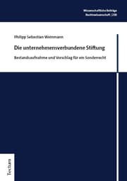 Cover von Die unternehmensverbundene Stiftung