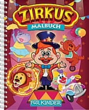 Cover von Zirkus-Malbuch für Kinder