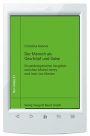 Cover von Der Mensch als Geschöpf und Gabe