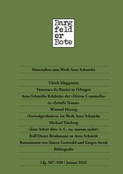 Cover von Bargfelder Bote 507-508. Lieferung
