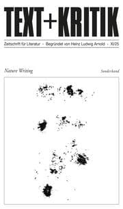 Cover von TEXT + KRITIK Sonderband - Nature Writing