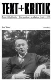Cover von Karl Kraus