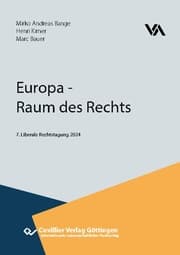 Cover von Europa - Raum des Rechts. Tagungsband Liberale Rechtstagung 2024