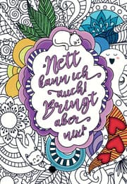 Cover von Nett kann ich auch! Bringt aber nix! - Das freche Malbuch für Erwachsene