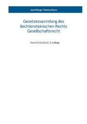 Cover von Gesetzessammlung des liechtensteinischen Rechts - Gesellschaftsrecht