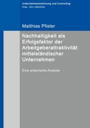 Cover von Nachhaltigkeit als Erfolgsfaktor der Arbeitgeberattraktivität mittelständischer Unternehmen
