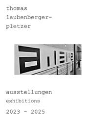 Cover von ausstellungen exhibitions 2023 - 2025