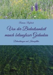 Cover von Von der Bedeutsamkeit manch belangloser Gedanken