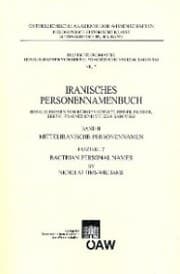 Cover von Bactrian Personal Names