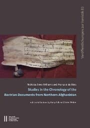 Cover von Studies in the Chronology of the Bactrian Documents from Northern Afghanistan
