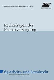 Cover von Rechtsfragen der Primärversorgung