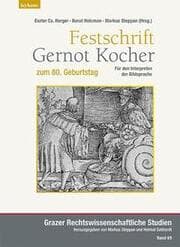 Cover von Festschrift Gernot Kocher zum 80. Geburtstag