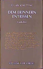 Cover von Dem Erinnern entrissen
