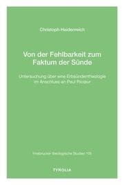 Cover von Von der Fehlbarkeit zum Faktum der Sünde