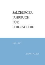 Cover von Salzburger Jahrbuch für Philosophie
