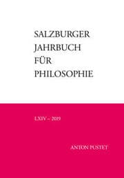 Cover von Salzburger Jahrbuch für Philosophie