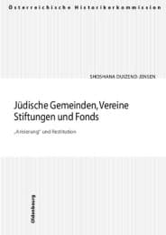 Cover von Jüdische Gemeinden, Vereine, Stifungen und Fonds