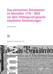 Cover von Das elementare Schulwesen im Montafon 1774-1869