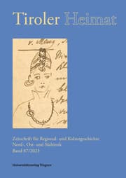 Cover von Tiroler Heimat 87 (2023)