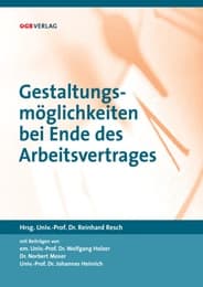 Cover von Gestaltungsmöglichkeiten bei Ende des Arbeitsvertrages