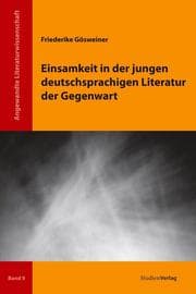 Cover von Einsamkeit in der jungen deutschsprachigen Literatur der Gegenwart