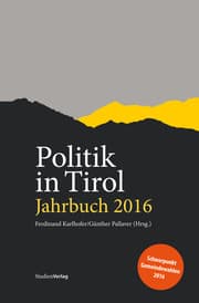 Cover von Politik in Tirol. Jahrbuch 2016
