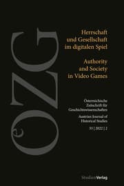 Cover von Österreichische Zeitschrift für Geschichtswissenschaften 33/2/2022